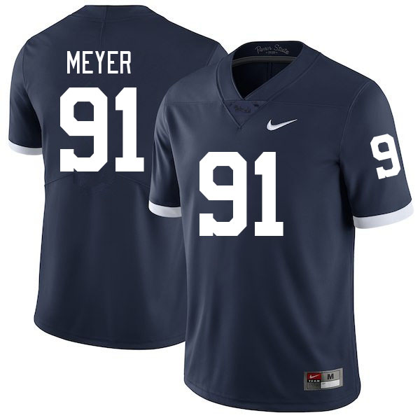 Penn State Nittany Lions #91 Chase Meyer College Football Jerseys Stitched Sale-Retro
